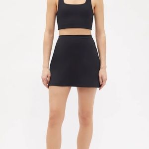 Girlfriend Collective Black Skort